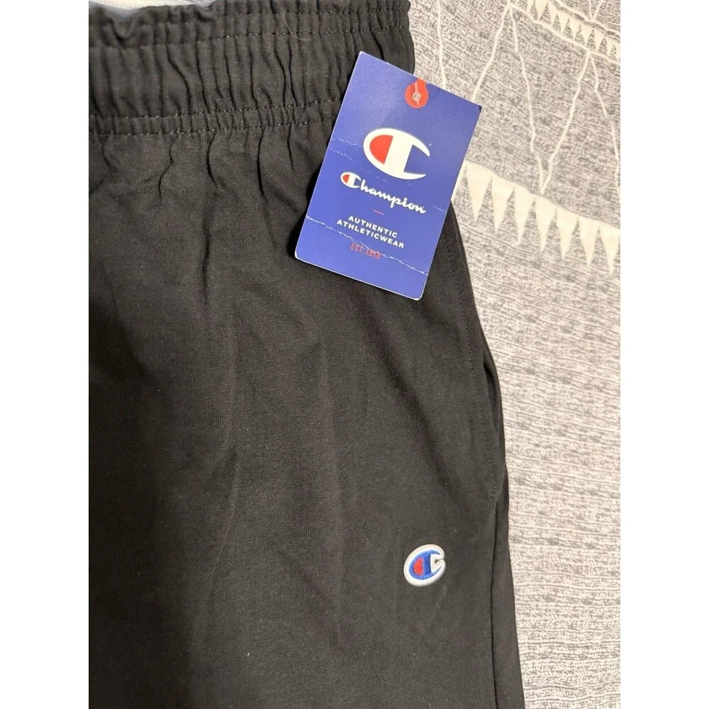 Champion Authentic Athleticwear Mens Black XL Cotton Sweatpants Drawstring p7310 - Picture 3 of 5